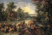 Jan Brueghel Village Street china oil painting reproduction